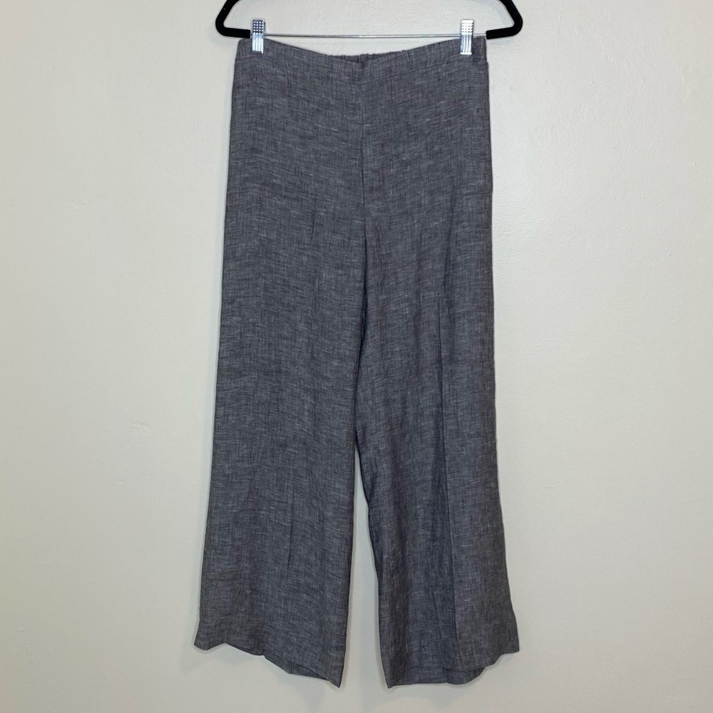 Gray Women's Wide-Leg Pants